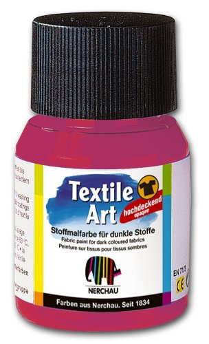 Nerchau 144316 - Textile Art Stoffmalfarbe für dunkle Stoffe, 59 ml, Himbeere Nerchau 144316 - Textile Art Stoffmalfarbe für dunkle Stoffe, 59 ml, Himbeere von Idena