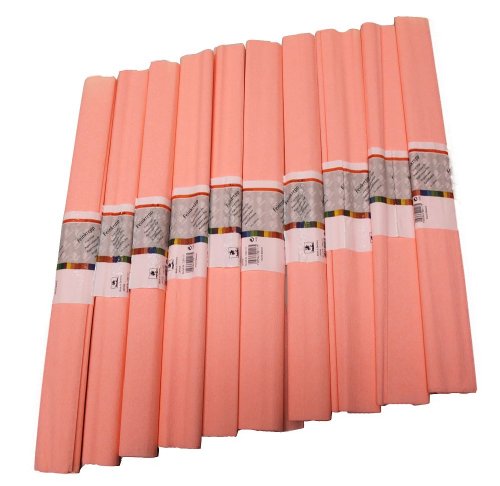 Staufen 617142 - Krepppapier 10 Rollen 50 x 250 cm, zartrosa von Idena