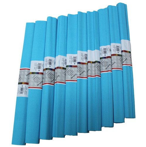 Staufen 617152 - Krepppapier 10 Rollen 50 x 250 cm lichtblau von Idena