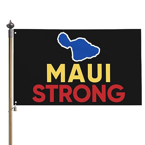 Idezek Beten Sie für die Maui-Hawaii-Flagge | Maui Strong Bete für Maui Hawaii Flagge | Polyester-Hawaii-Banner mit 2 Ösen zum Aufhängen für, Markt, Fenster, Tür, Zuhause, Wand von Idezek