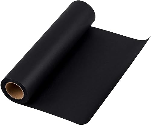 Kraftpapier, Geschenkpapier, Kraftpapierrolle schwarz 30cm*50m Ideal für Kunsthandwerk, Geschenkverpackung Verpackung, Packpapier, Lebensmittelpapier von Idrese