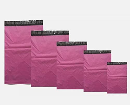 Versandtaschen, 350 x 525 mm, stark, selbstklebend, Pink, 100 Stück von Iedahcit Packaging