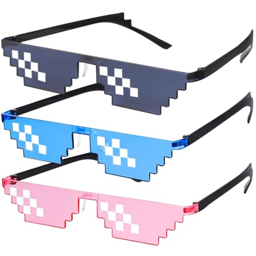 IhLux 6 Stücke Mosaik Brille Set, Party Sonnenbrille, Unisex Sonnenbrille, UV Schutz Sonnenbrille, Coole Sachen Für Urlaubspartys, Fasching, Spielzeug Ideal Für Partys Und Verkleidungen von IhLux