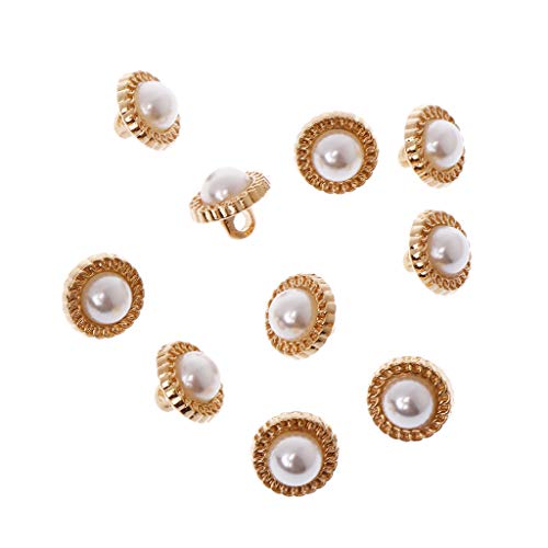 10pcs Faux Pearl Plastikschaftknöpfe Nähen Hochzeitshandwerksverzerrungen 1 von Illkjasfc