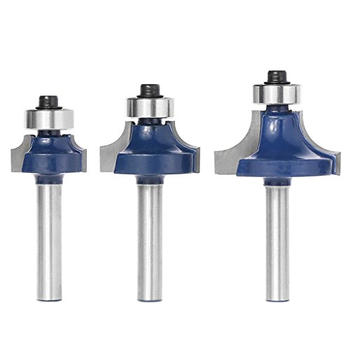 3 PCs Radius 1/4 "Schaft Über Perlenkanten Router Bit Für Holzbearbeitung von Illkjasfc