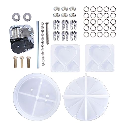 Herz Runde Silikon Form Musikalische Herstellung Formen Regenschirm Boden Und Abdeckung Formen Bewegung Materialien Set Handwerk von Illkjasfc