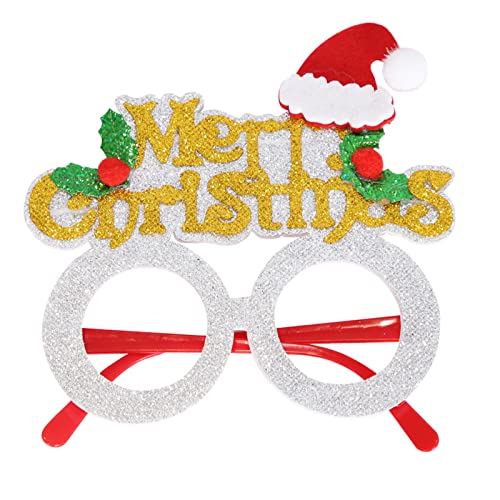 Illkjasfc Happy New Year Glasses 2023 Photo Props Photo Booth Frame Funny Christmas Glasses Decorations Navidad von Illkjasfc