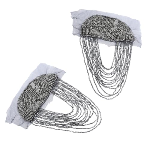 Vielseitig verwendbare galvanisierte Kettenquasten Epaulette-Perlen Nieten Schulter-Patches für verschiedene Anlässe, Bühnenshows, formelle Anzüge Vielseitig verwendbare galvanisierte Kettenquasten Epaulette-Perlen Nieten Schulter-Patches für verschiedene Anlässe, Bühnenshows, formelle Anzüge von Illkjasfc