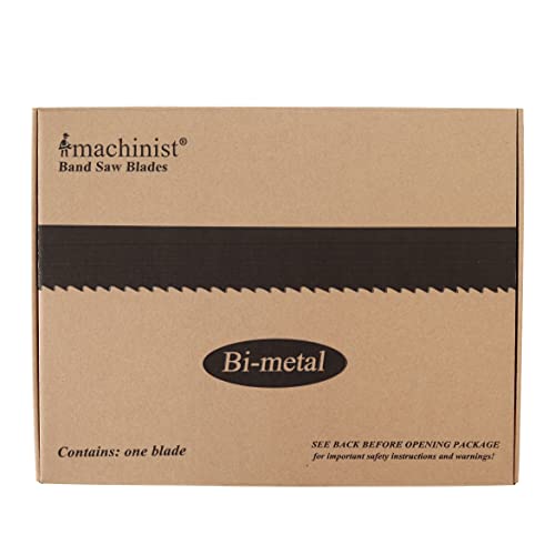 Imachinist S4478121425 Tragbare Bi-Metall-Bandsägeblätter, 112,7 cm lang, 1,27 cm breit, 0,1 cm dick, 14 TPI, 25 Stück (14 TPI, 25) von Imachinist