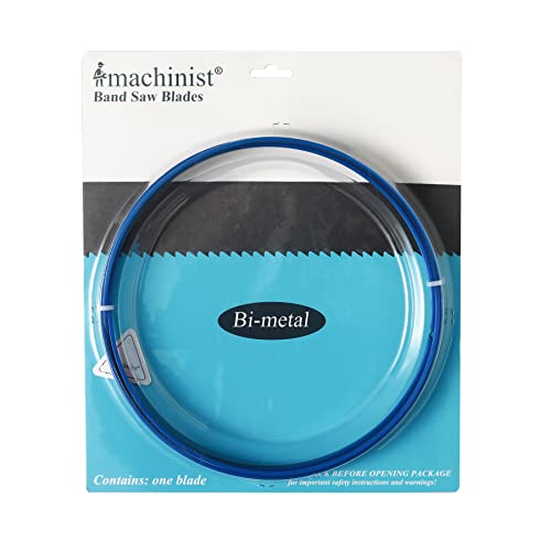 Imachinist S93121224SS M42 93-1/2 Zoll lang, 1/2 Zoll breit, 0,04 Zoll dick, 24 konstante Zähne TPI, Bimetall-Bandsägeblätter zum Schneiden von Edelstahl und Hartmetall Imachinist S93121224SS M42 93-1/2 Zoll lang, 1/2 Zoll breit, 0,04 Zoll dick, 24 konstante Zähne TPI, Bimetall-Bandsägeblätter zum Schneiden von Edelstahl und Hartmetall von Imachinist
