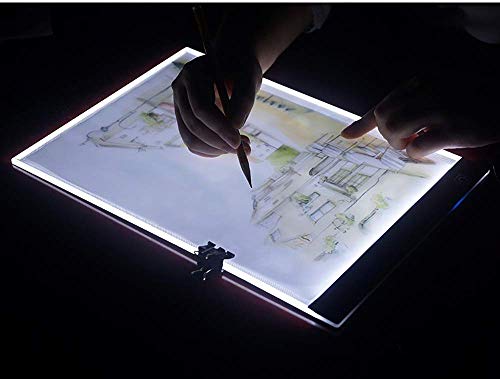 A4 ultradünne, tragbare LED-Lichtbox, Tracer, USB-Stromversorgung, LED-Kunsthandwerk, Leuchtkasten für Künstler, Zeichnen, Skizzieren, Animation von Imentha