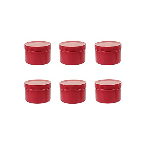 Rot Kerze Aluminium Container Runde Leere Nachfüllbare Speicher Zinn Dosen Gläser für Tee Geschenk Süßigkeit und DIY Kerze (24Pcs, 50ML) von Imirootree