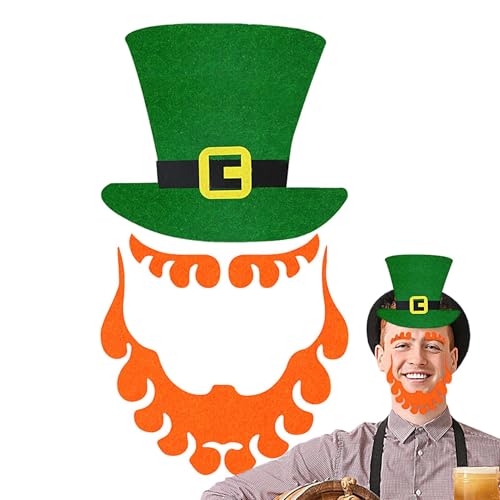 Imtrub St. Patricks Day Cutout-Hut, St. Patricks Day Cut-,ations-Requisiten für irische Feiertage - Foto- aus Papier für Kunstschulen, irische Partys, Zuhause und Familientreffen von Imtrub