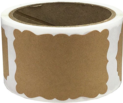 Braune Natürliche Kraft Geschenk Anhänger Etiketten, 51 x 76 mm 2 x 3 Zoll Geschenk Aufkleber 100 Packung von InStockLabels.com