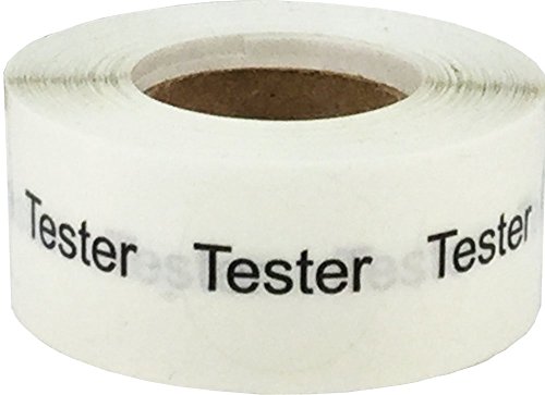 Klare Tester Aufkleber, 19 mm 3/4 Zoll Kreis Etiketten 500 Packung von InStockLabels.com