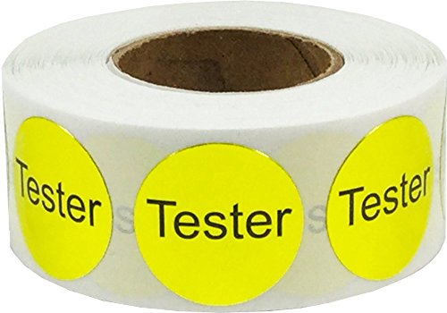 Metallische Goldene Tester Aufkleber, 19 mm 3/4 Zoll Glänzende Kreis Etiketten 500 Packung von InStockLabels.com