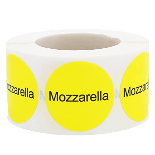 Mozzarella Deli Etiketten 2,5 cm, 500 selbstklebende Etiketten von InStockLabels.com