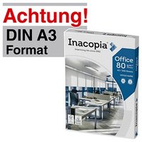 Inacopia Kopierpapier office DIN A3 80 g/qm 500 Blatt von Inacopia