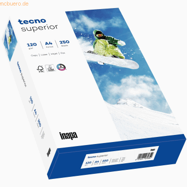 5 x Inapa tecno Multifunktionspapier Tecno Superior A4 120 g/qm weiß V von Inapa tecno