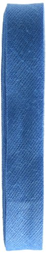 Inastri Baumwoll Baumwolle Schrägband 14/4/4 mm Farbe Pfau blau 30–3 m von Inastri