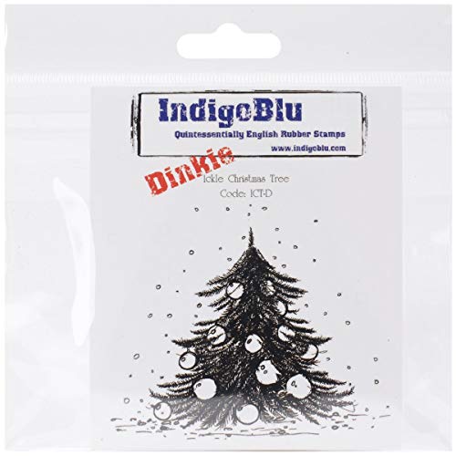 IndigoBlu Haftstempel, 7,6 x 7,6 cm, Ickle Christmas Tree Dinkie von IndigoBlu