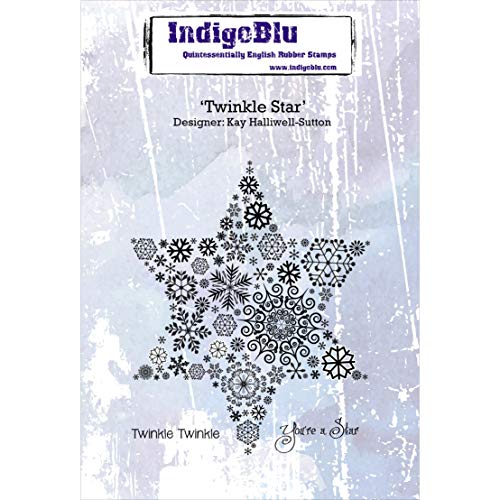 IndigoBlu selbst montiert Stempel 12,7 cm x 4-Zoll Twinkle Star von IndigoBlu