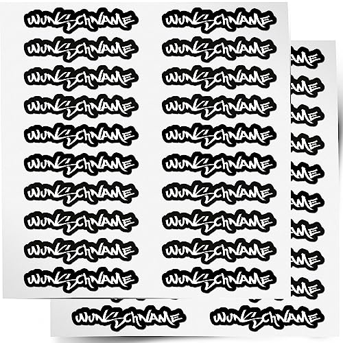 INDIGOS UG 150 Namensaufkleber modern 100 mm breit - Freestyle - Graffiti - für Kinder - Teenager - Jugendliche - selbstklebend - individuell personalisiert - Schule - Uni - selbst gestalten von Indigos