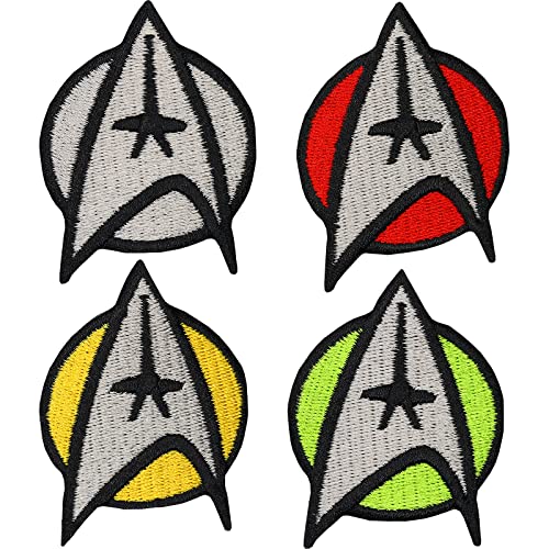 4er Set Star Trek StarTrek Captain Uniform Kostüm Aufnäher Patch Abzeichen von Individual Software