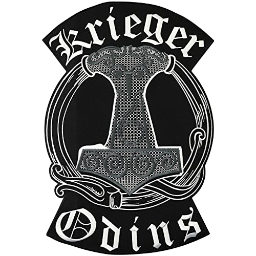 XXXL Krieger Odins Thors Hammer BACKPATCH 3er Kombi Biker Rocker Aufnäher Patch von Individual Software