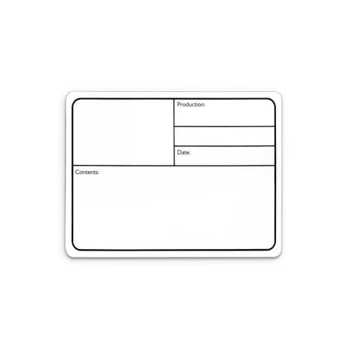 Infitronic –10x Flight Case Labels & Tour Labels Beschriftungsschild Tour-Etiketten magnetisch Weiß (INTL1385M) von Infitronic