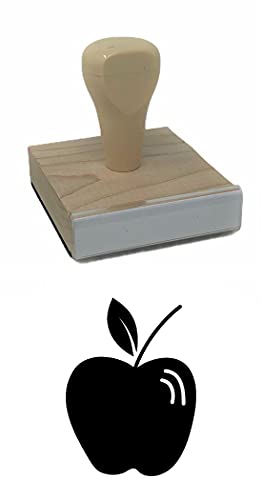 Apfel-Gummistempel, 5,1 cm, Holzstempel von Infusion