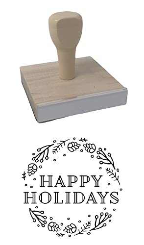 Infusion Gummistempel "Happy Holidays", 7,6 x 7,6 cm von Infusion