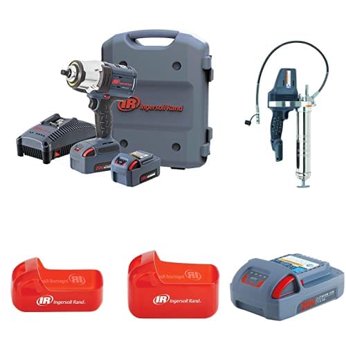 Ingersoll-Rand, 20-V-Service-Paket mit 1/2" W7152-K22B-EU + Fettpresse LUB5130 und Werkzeugschutzüberzügen, SET von Ingersoll-Rand