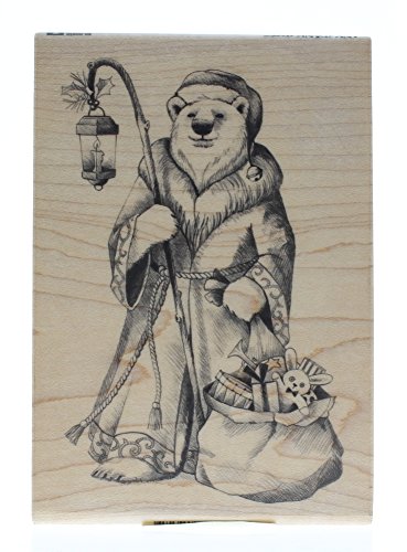 Inkadinkado Holzstempel Weihnachtsmann Eisbär von Inkadinkado