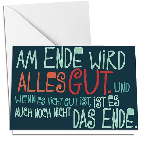 Inkognito Klappkarte mit Umschlag C6- (11,5 x 17 cm) • 42038-5 ''Alles gut Künstler Sobunthier • Alles Gute von Inkognito