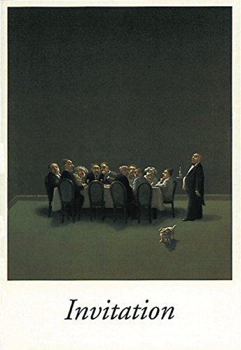 Inkognito Klappkarte mit Umschlag C6- (11,5 x 17 cm) • 7514 ''Invitation (Table) Künstler Michael Sowa • Einladungen von Inkognito