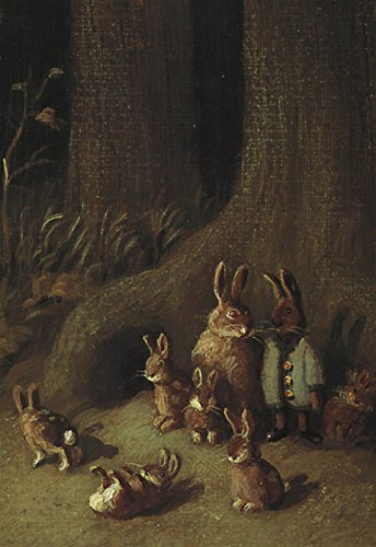 Inkognito Klappkarte mit Umschlag C6- (11,5 x 17 cm) • 7532 ''Hasenfamilie Künstler Michael Sowa • Tiere • Ostern von Inkognito