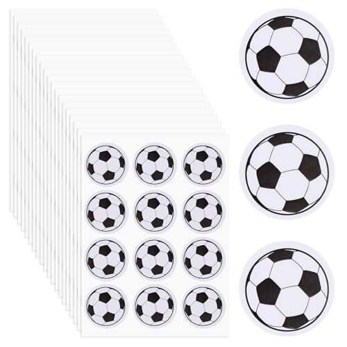 240 Stück Fußball Aufkleber Selbstklebende Sport Aufkleber 3 cm Fußball Party Dekorationsaufkleber zum DIY Fußball-Partygeschenke, Scrapbooking, Kunst und Handwerk von InnoHHustle