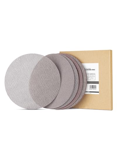 Mesh Abrasive 22,9 cm Trockenbau-Schleifpapier, staubfreie Klett-Schleifscheibe für Trockenbau (Körnung 80, 10 Stück) von InoKraft