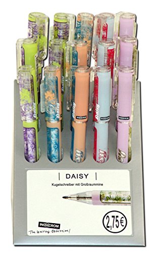 Inoxcrom 15x Kugelschreiber Daisy im Display von inoxcrom: