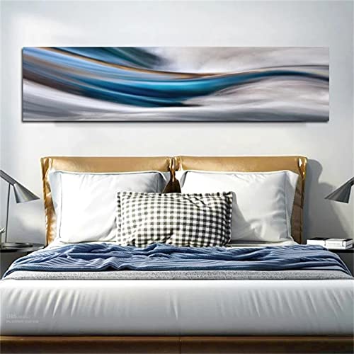 Diamond Painting,Blaue Weiße Linie DIY 5d Diamant Painting Malen Nach Zahlen Erwachsene Bilder Bringen Zubehör,Leinwand Daiments Painting Kinder Kits,Mosaikherstellung für Home Wand Décor 30x90cm F121 von Insnoou