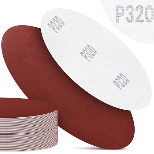 100x Schleifpapier Schleifscheibe Klett 125 mm Körnung P320 Schleifblatt Schleifpads für Winkelschleifer Schleifmaschine Poliermaschine Holz Metall Rostentfernung Polieren Reinigung von Instalguru