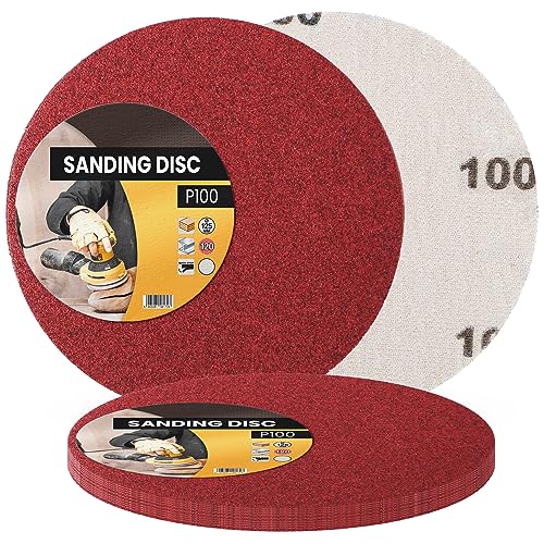 10x Schleifpapier 125mm Klett Körnung P100 Schleifscheiben für Exzenterschleifer Schleifblätter Schmirgelpapier Schleifpads Klettverschluss Kreisschleifscheiben ohne Löche Holz Metall Entrosten Farbe von Instalguru