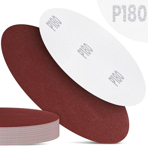 25x Schleifpapier Schleifscheibe Klett 125 mm Körnung P180 Schleifblatt Schleifpads für Winkelschleifer Schleifmaschine Poliermaschine Holz Metall Rostentfernung Polieren Reinigung von Instalguru