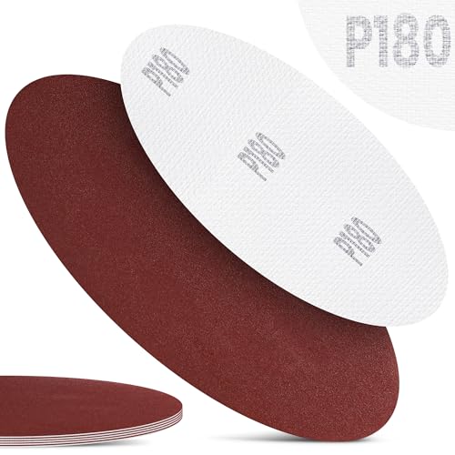 5x Schleifpapier Schleifscheibe Klett 125 mm Körnung P180 Schleifblatt Schleifpads für Winkelschleifer Schleifmaschine Poliermaschine Holz Metall Rostentfernung Polieren Reinigung von Instalguru