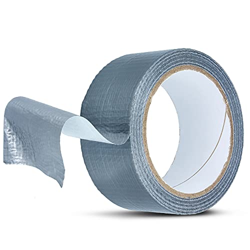 Aluminium Klebeband Wasserdicht Netzverstärkt 48 mm x 25 yd Grau DUCT Tape | Alu Klebeband Panzertape verstärkt mit einem Glasgittergewebe | Panzerband für PE Rohrisolierung Isolierschlauch von Instalguru