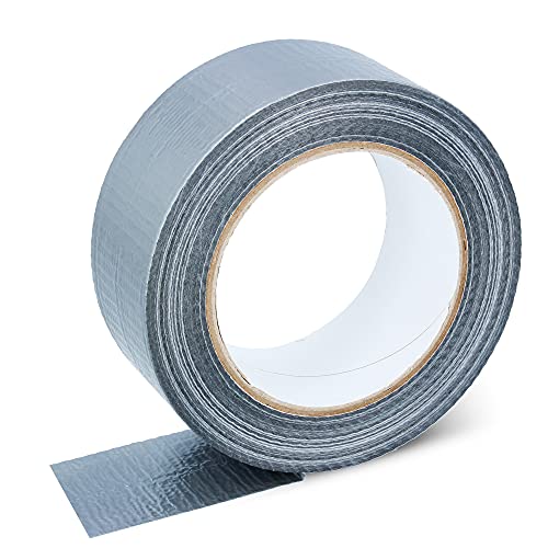 Aluminium Klebeband Wasserdicht Netzverstärkt 48 mm x 50 yd Grau DUCT Tape | Alu Klebeband Panzertape verstärkt mit einem Glasgittergewebe | Panzerband für PE Rohrisolierung Isolierschlauch von Instalguru