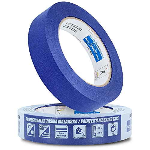 Blue Dolphin™ Profi Malerband 48 mm x 50 m Blau Kreppband Malerkrepp | Abdeckband Maler Klebeband Leicht Ablösbar Innen & Außen Malerabdeckband UV-Beständig Rückstandslos Entfernbar Ohne Lösungsmittel von Instalguru