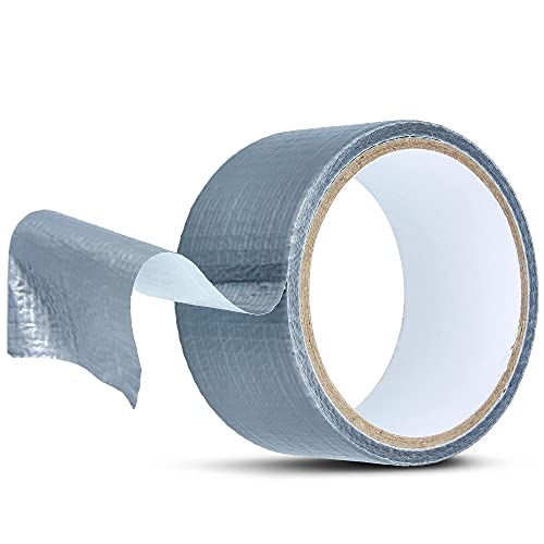 Instalguru Aluminium Klebeband Wasserdicht Netzverstärkt 48mm x 10 yd Grau DUCT Tape | Alu Klebeband Panzertape verstärkt mit einem Glasgittergewebe | Panzerband für PE Rohrisolierung Isolierschlauch von Instalguru