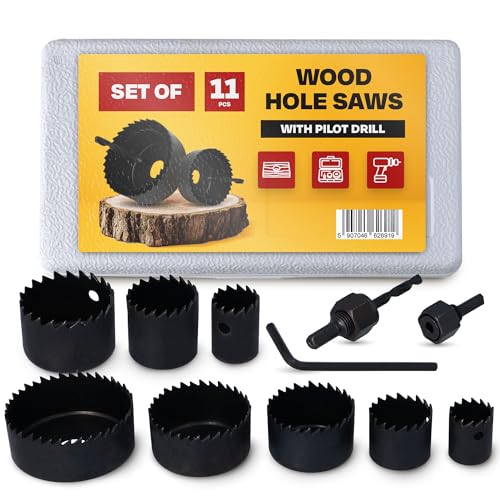 Instalguru Lochsägen Satz 19-64 mm Set Lochsäge Bohrkronen Dosenbohrer Genauen Lochbohrer Trockenbau für Holz Gipskarton Spanplatten PVC-Platten Präzise Löcher Instalguru Lochsägen Satz 19-64 mm Set Lochsäge Bohrkronen Dosenbohrer Genauen Lochbohrer Trockenbau für Holz Gipskarton Spanplatten PVC-Platten Präzise Löcher von Instalguru